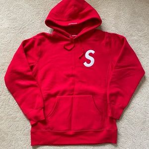 Supreme S logo hoodie